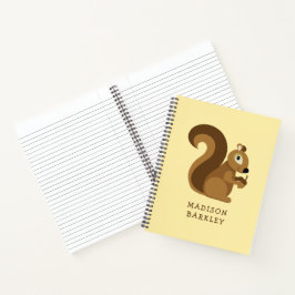 Cuaderno Ardilla Niños Lindos Bosque