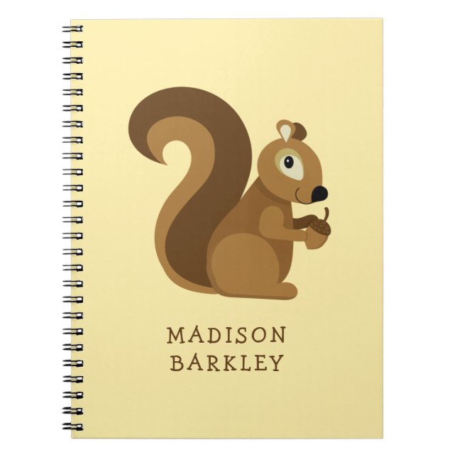 Cuaderno Ardilla Niños Lindos Bosque (Frente)
