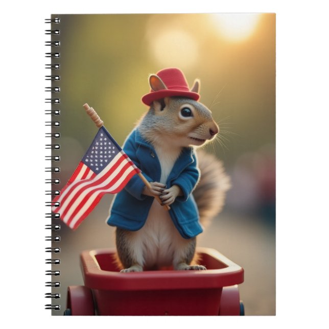 Cuaderno ardilla patriótica (Frente)