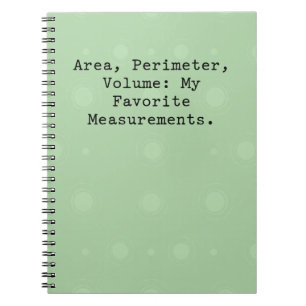 Cuaderno Área, perímetro, volumen: mis medidas favoritas.