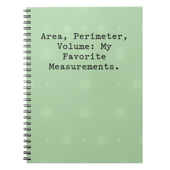 Cuaderno Área, perímetro, volumen: mis medidas favoritas. (Frente)