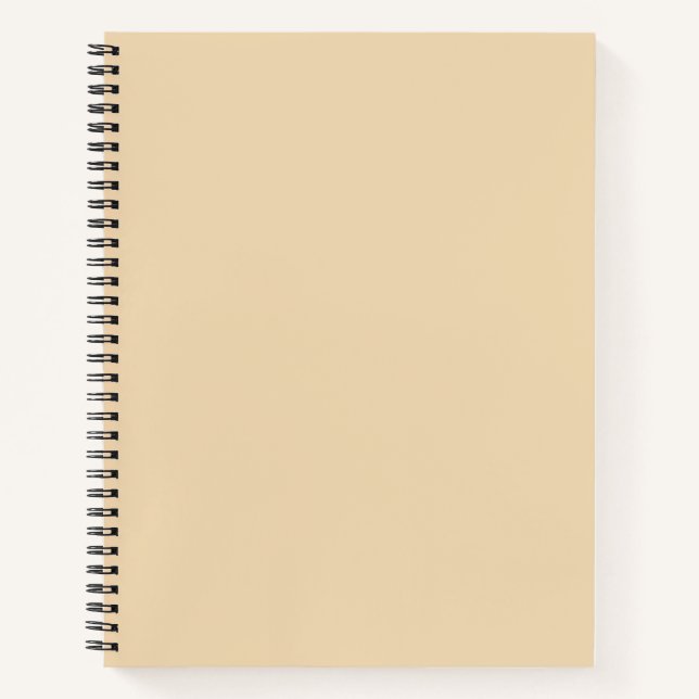 Cuaderno Arena clara de color sólido beige blanco (Anverso)
