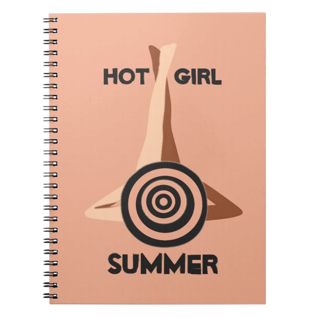Cuaderno Arena de arena de verano de Chica caliente (Frente)