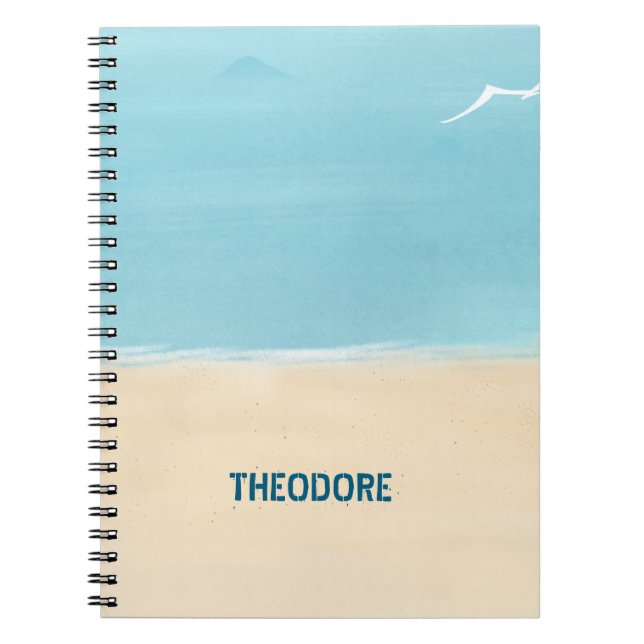 Cuaderno Arena de Playa Aqua (Frente)