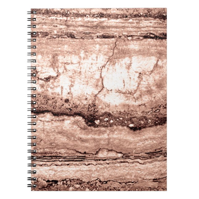 Cuaderno Arena Dune Granita, rocas de piedra marrón canela (Frente)