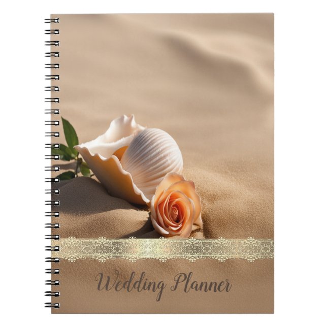 Cuaderno Arena Rosa de Concha de Mar (Frente)