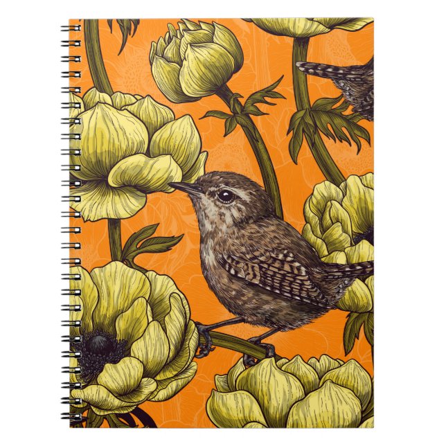 Cuaderno Arenas en el jardín anemónico amarillo (Frente)