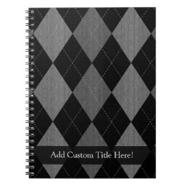 Cuaderno Argel gris negro y carbón vegetal