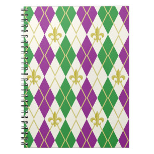 Cuaderno Argyle de Mardi Gras