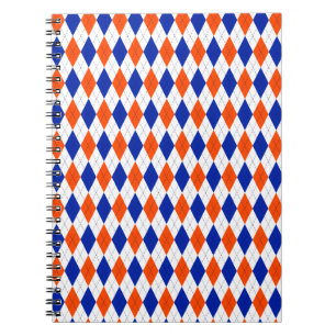 Cuaderno Argyle naranja y Diamante Azul