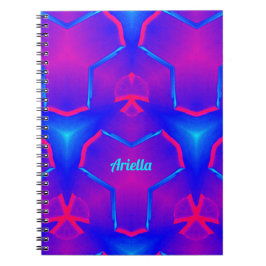 Cuaderno ARIELLA ~ Fluoro azul y rosa