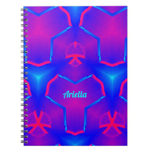 Cuaderno ARIELLA ~ Fluoro azul y rosa