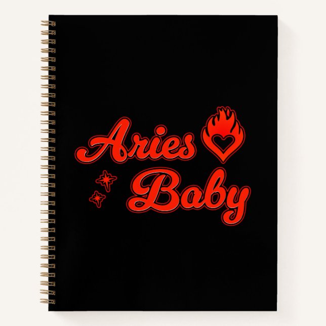 Cuaderno Aries baby notebook  (Anverso)