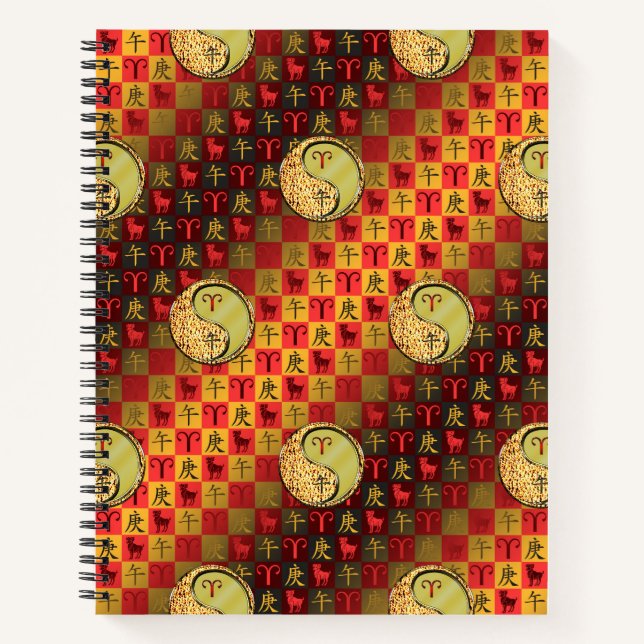 Cuaderno Aries & Caballo de Metal (Anverso)