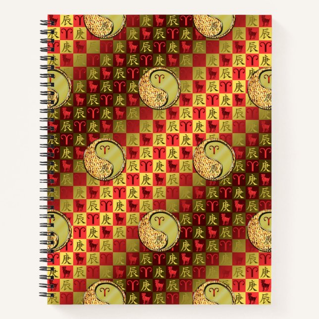 Cuaderno Aries & Dragón de Metal (Anverso)