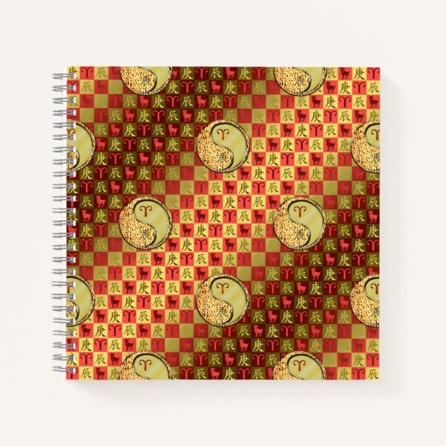 Cuaderno Aries & Dragón de Metal (Anverso)