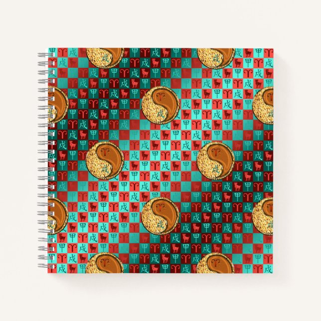Cuaderno Aries & Perro de Madera (Anverso)