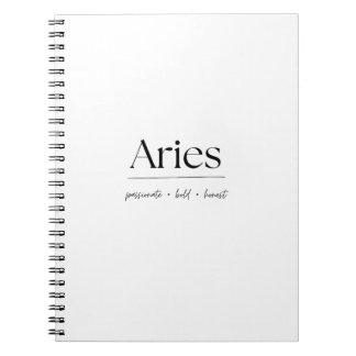 Cuaderno Aries - Signos del Zodiaco
