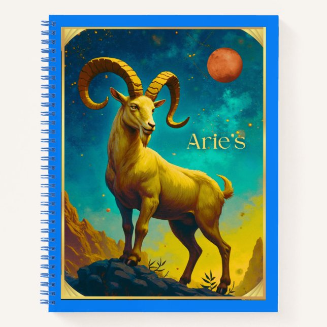 Cuaderno Aries the Ram Zodiac Sign Journal  (Anverso)