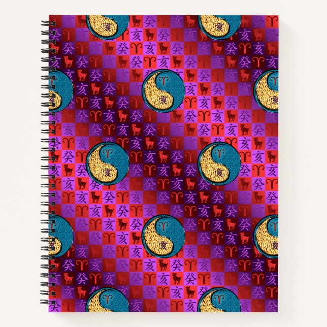 Cuaderno Aries y Cerdo de Agua (Anverso)