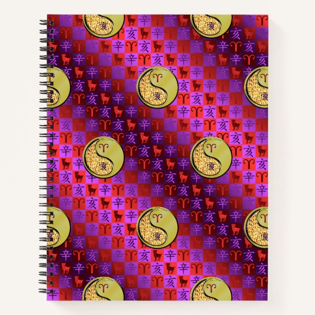 Cuaderno Aries y Cerdo de Metal (Anverso)