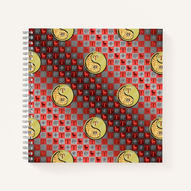 Cuaderno Aries y Conejo de Metal (Anverso)