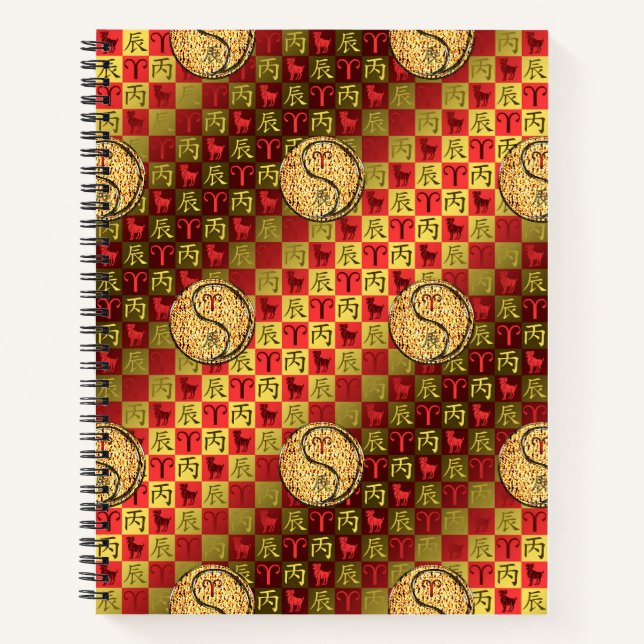 Cuaderno Aries y Dragón de Fuego (Anverso)