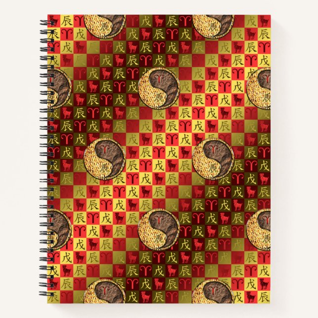 Cuaderno Aries y Dragón de Tierra (Anverso)