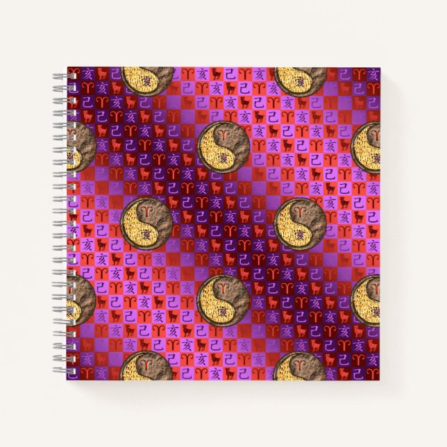 Cuaderno Aries y Earth Boar (Anverso)