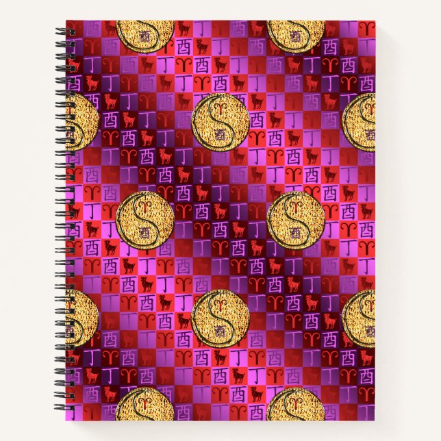 Cuaderno Aries y Gallo de Fuego (Anverso)