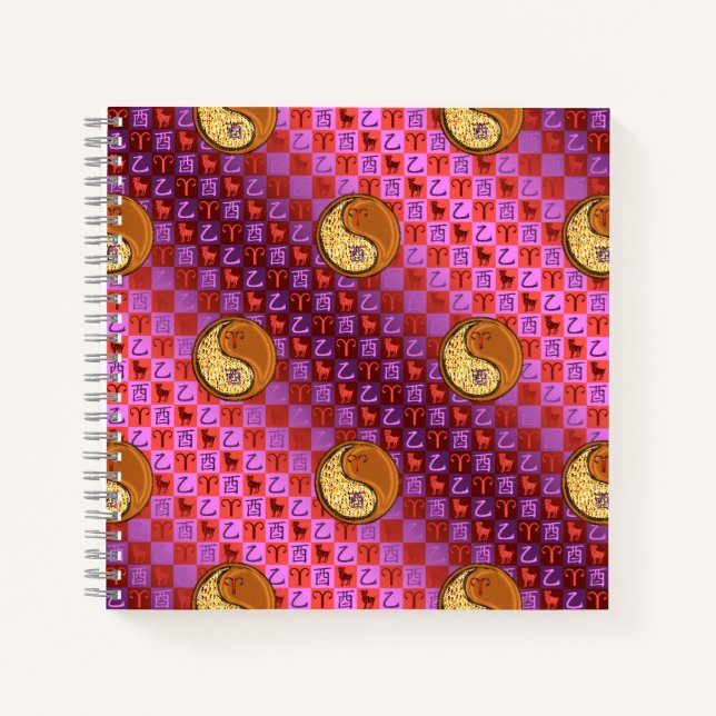 Cuaderno Aries y Gallo de Madera (Anverso)
