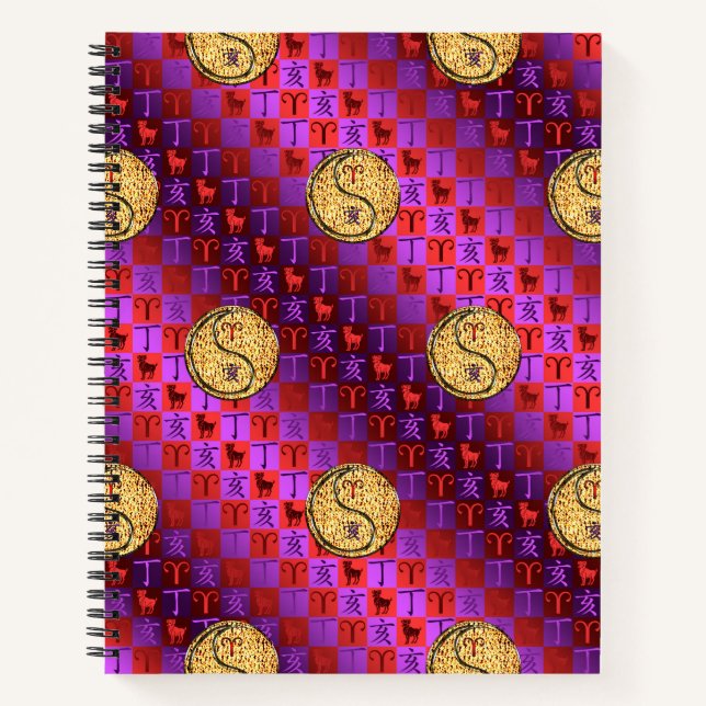 Cuaderno Aries y Jabalí de Fuego (Anverso)