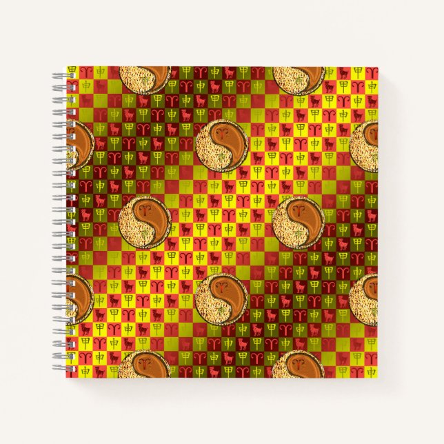 Cuaderno Aries y Mono de Madera (Anverso)