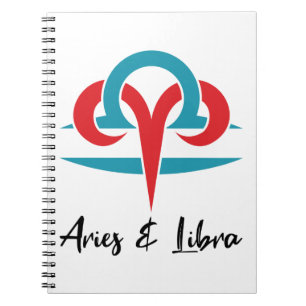 Cuaderno Aries y Parejas Libra Astrología del Horóscopo Z