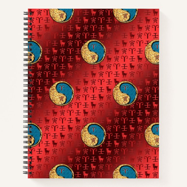 Cuaderno Aries y Tigre de Agua (Anverso)