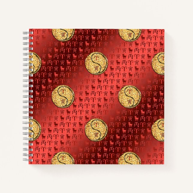 Cuaderno Aries y Tigre de Fuego (Anverso)
