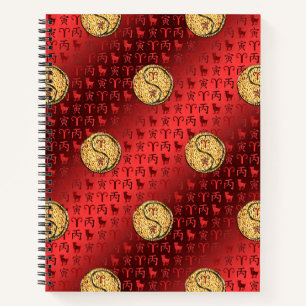 Cuaderno Aries y Tigre de Fuego