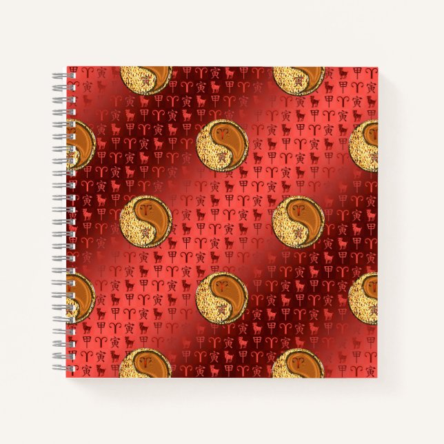 Cuaderno Aries y Tigre de Madera (Anverso)