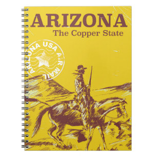 Cuaderno Arizona el estado del cobre cartel de viaje vintag