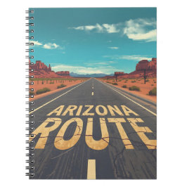 Cuaderno Arizona Route Desert Road Graphic Art