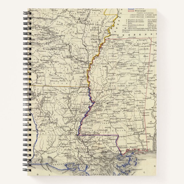 Cuaderno Arkansas, Luisiana y Misisipi (Anverso)