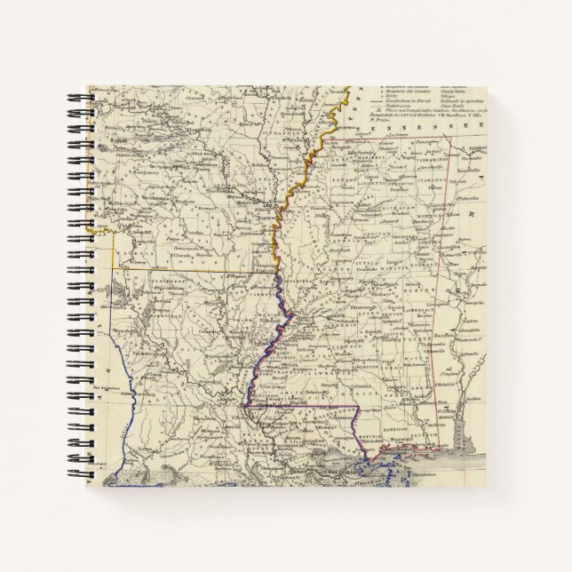 Cuaderno Arkansas, Luisiana y Misisipi (Anverso)