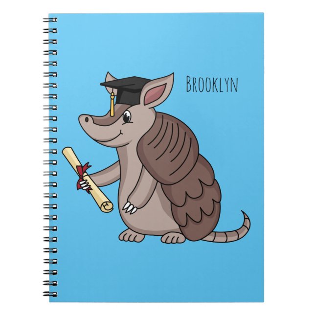 Cuaderno Armadillo cúbico con personalizado de tapón de gra (Frente)