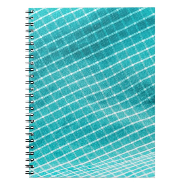 Cuaderno Armario textil de fondo a cuadros. (Frente)