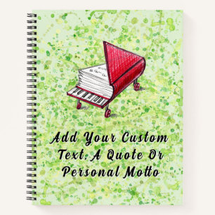 Cuaderno Armonía Creativa Splatter Limecream Inspirado en P