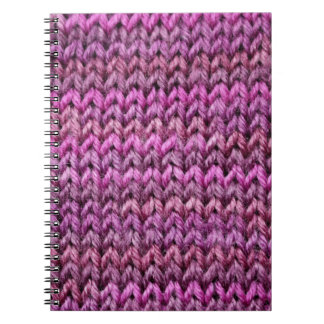 Cuaderno Armonía de Knit: Textura de banda púrpura