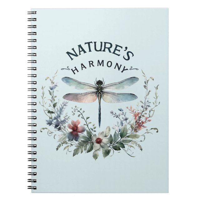 Cuaderno Armonía de la Naturaleza - Dragón artístico (Frente)