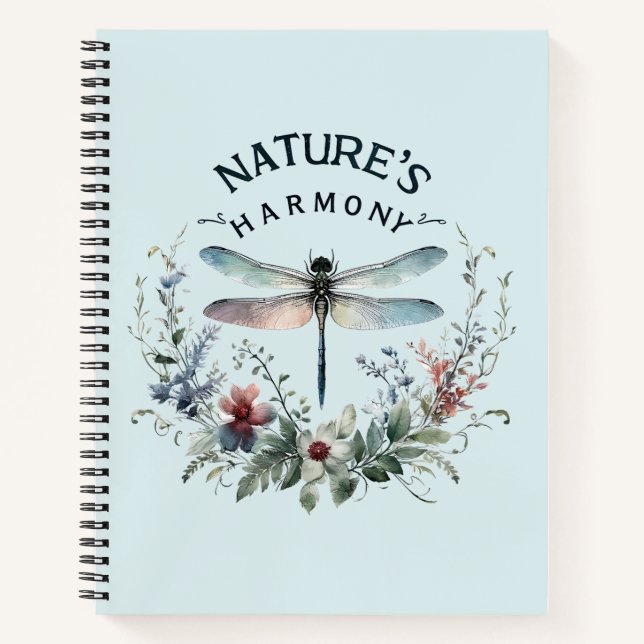 Cuaderno Armonía de la Naturaleza - Dragón artístico (Anverso)