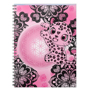 Cuaderno Armonía de Leopardo Rosa