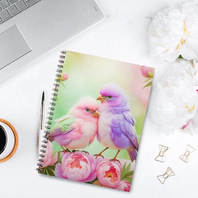 Cuaderno Armonía de Pastel: Pájaros Cantores Esponjosos (Organize Beauty: Pastel Songbirds Notebook for Notes, Journaling, and Planning!)